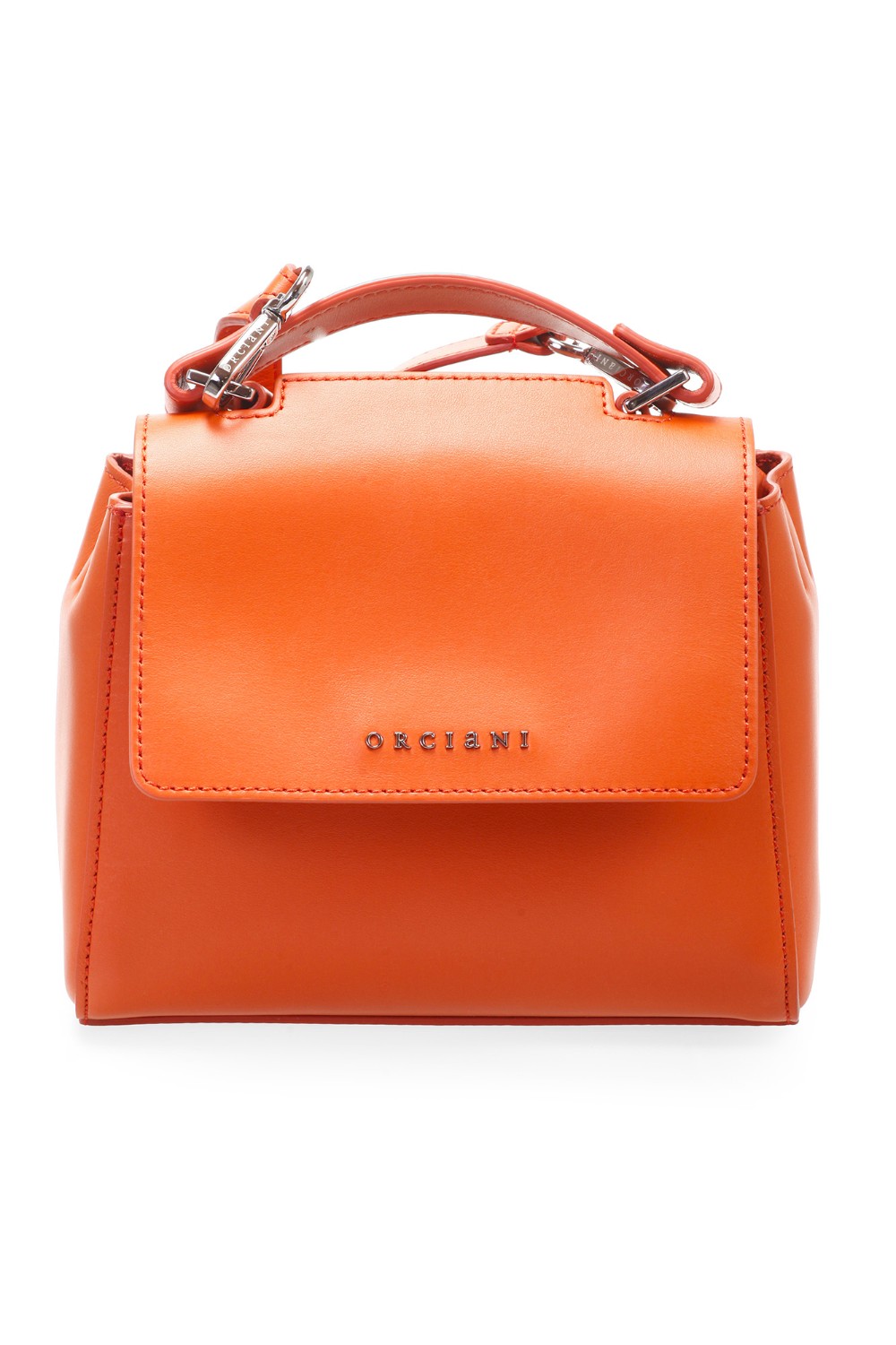 shop ORCIANI  Borsa: Orciani borsa Sveva Vanity Mini a mano in pelle con tracolla.
Dimensioni: Larghezza 20 cm Altezza15 cm Profondità 8 cm
Tasca interna con zip.
Chiusura con patta con bottone magnetico.
Tracolla rimovibile.
Finitura palladio, vitello liscio.
Composizione: 100% Pelle.
Made in Italy.. B02019 LBR-ARANCIO number 5580262